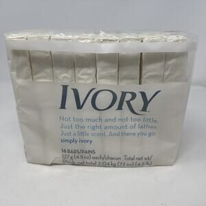 VTG Ivory Pure 4.5 Oz Bar Soap 16 Pack Brand New Sealed Pack